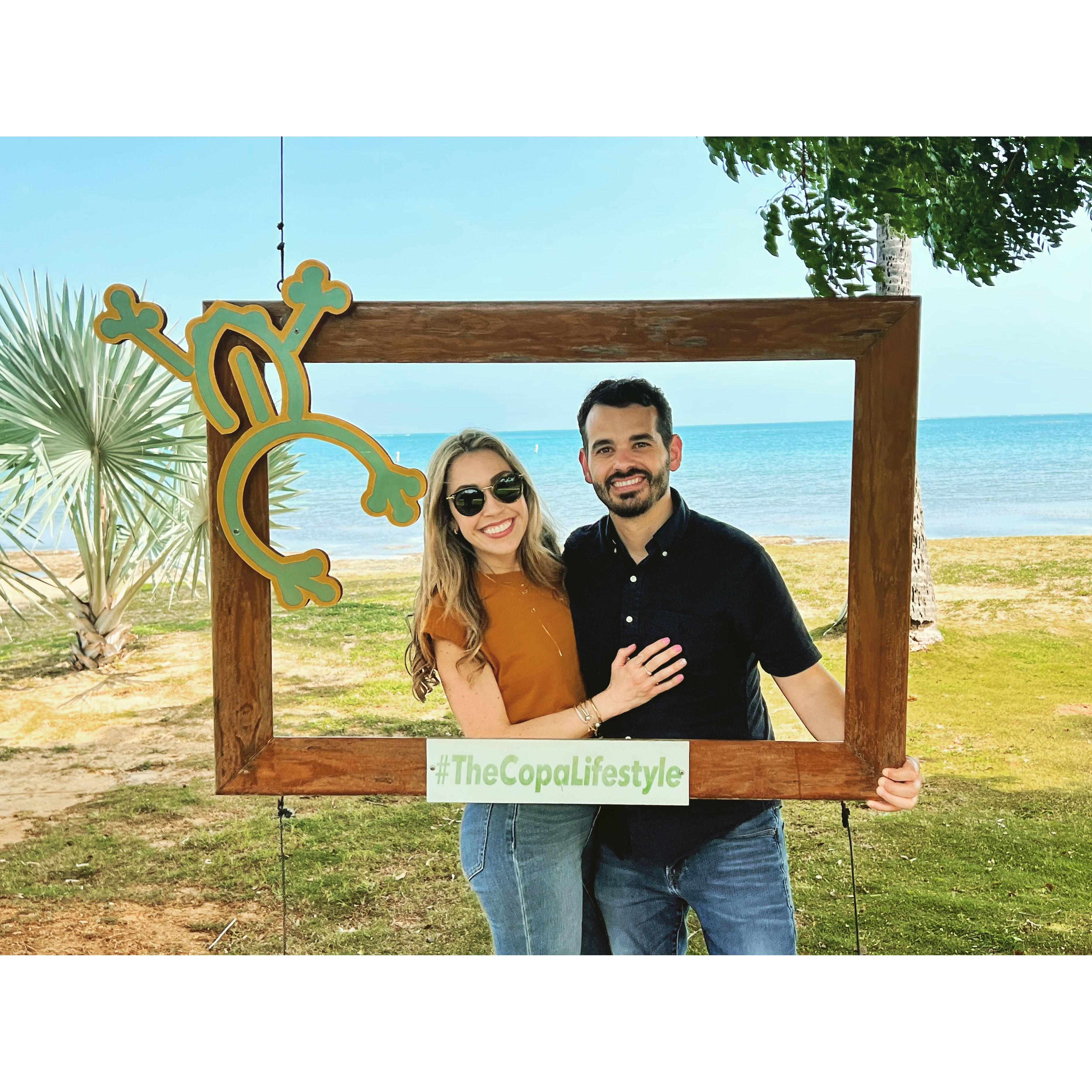 We first said "I love you" right before our friend snapped this pic of us.