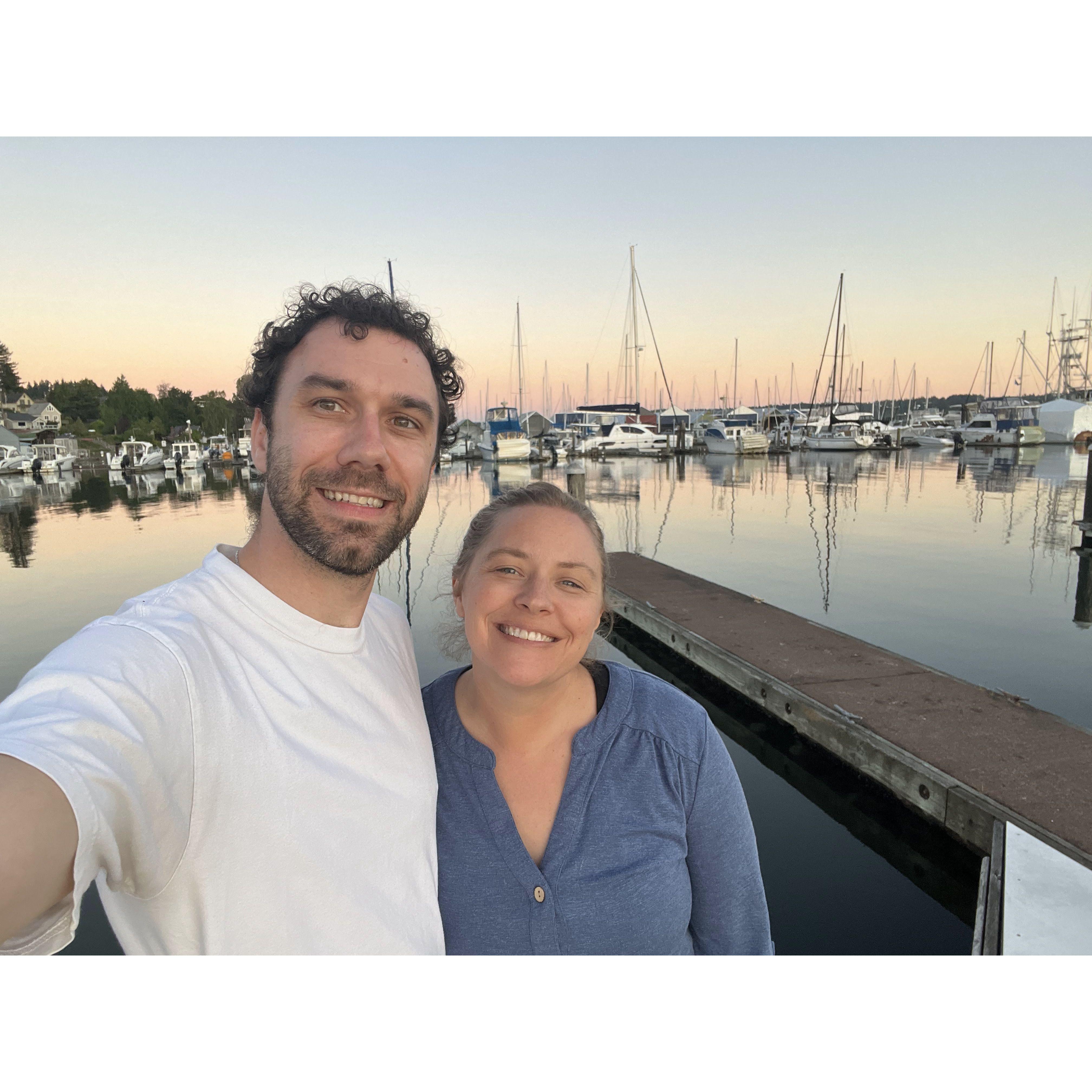 The Poulsbo Marina. This has become a special place for Michele; she likes to head down there to visit with Rick the seal, enjoy a sunset, walk around, and read.