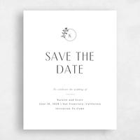White Wedding Save the Date - Positano Portrait