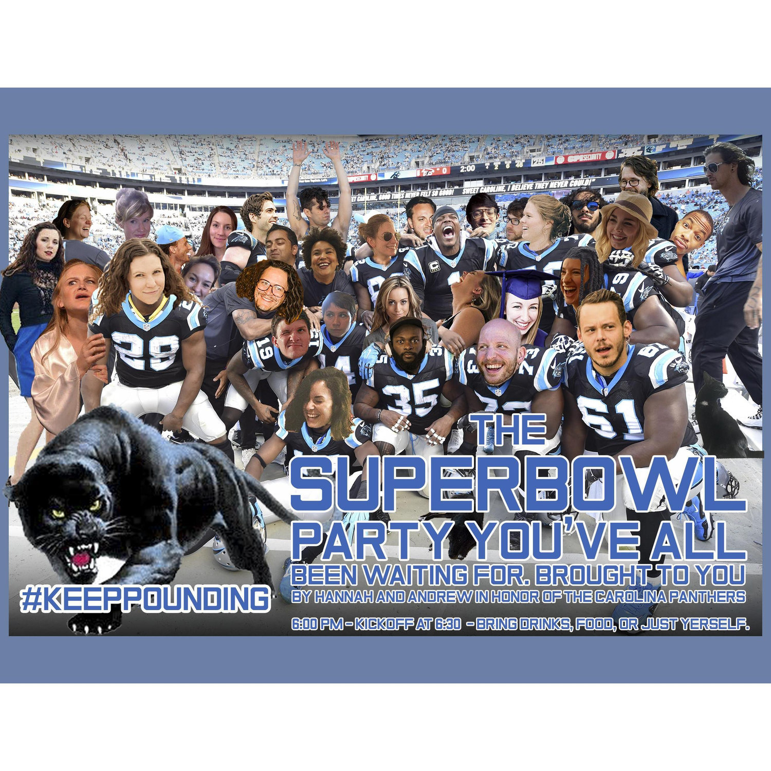 Superbowl Invitation. 2016.