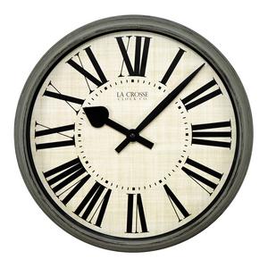 La Crosse Technology 14-Inch Round Plastic Wall Clock in Green
