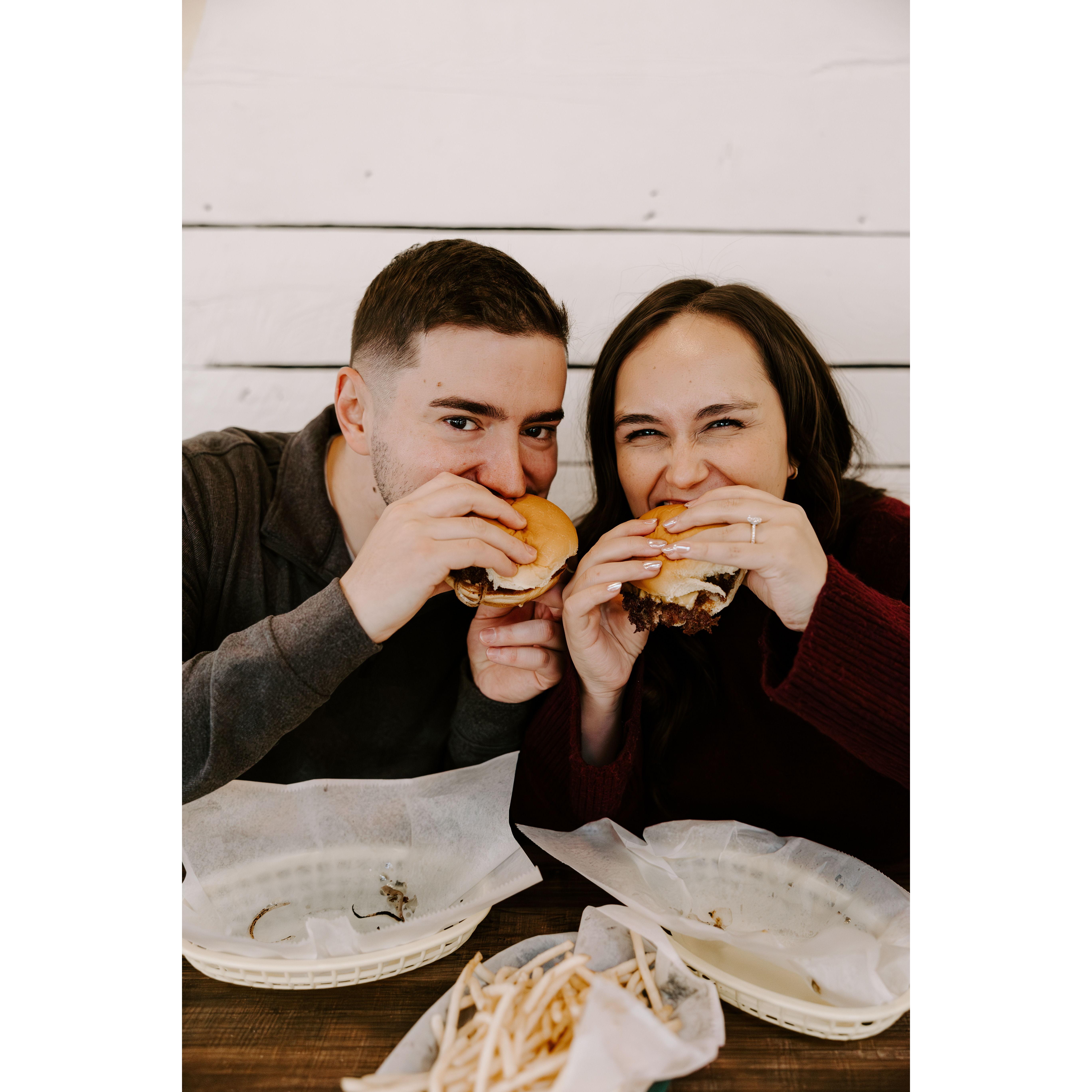 Our engagement photos where we had our first date!