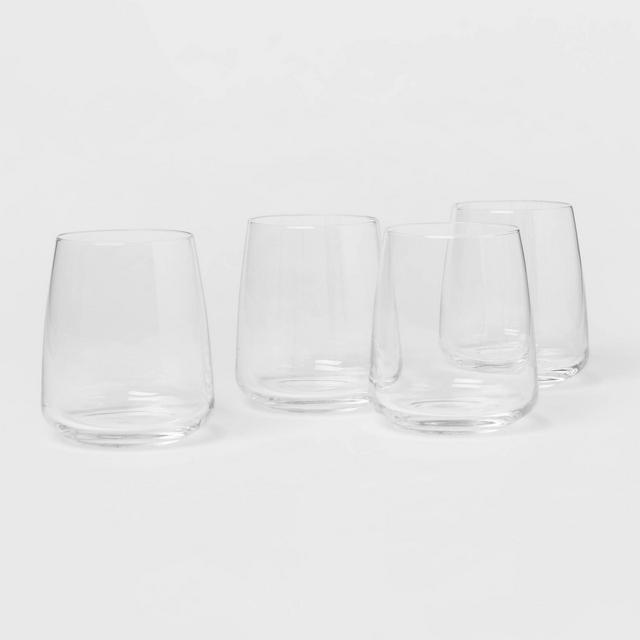 12oz 4pk Stemless Wine Glasses - Threshold™