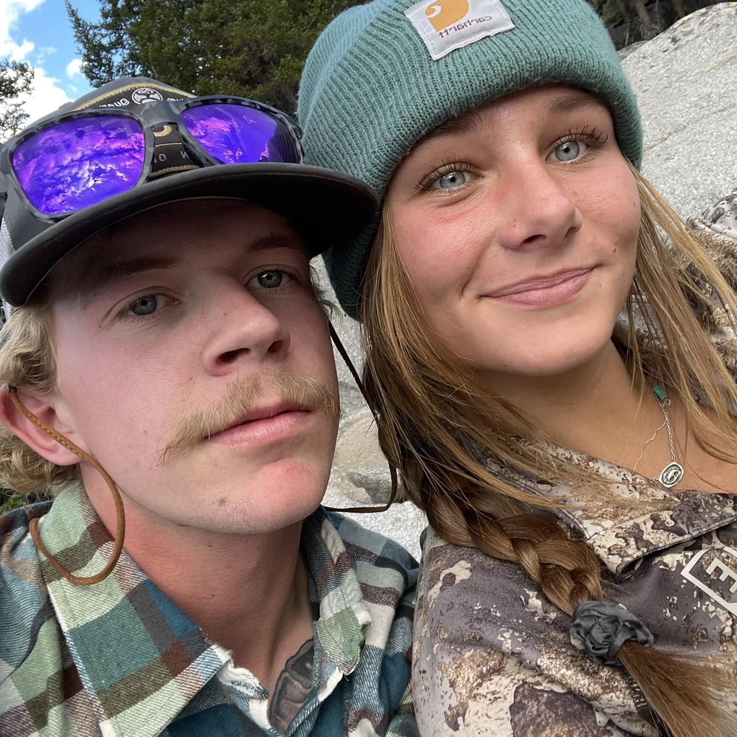 Selfie while backpacking the winds