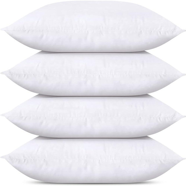 Utopia Bedding Throw Pillows (Set of 4, White), 12 x 24 Inches Pillows for Sofa, Bed and Couch Decorative Stuffer Pillows