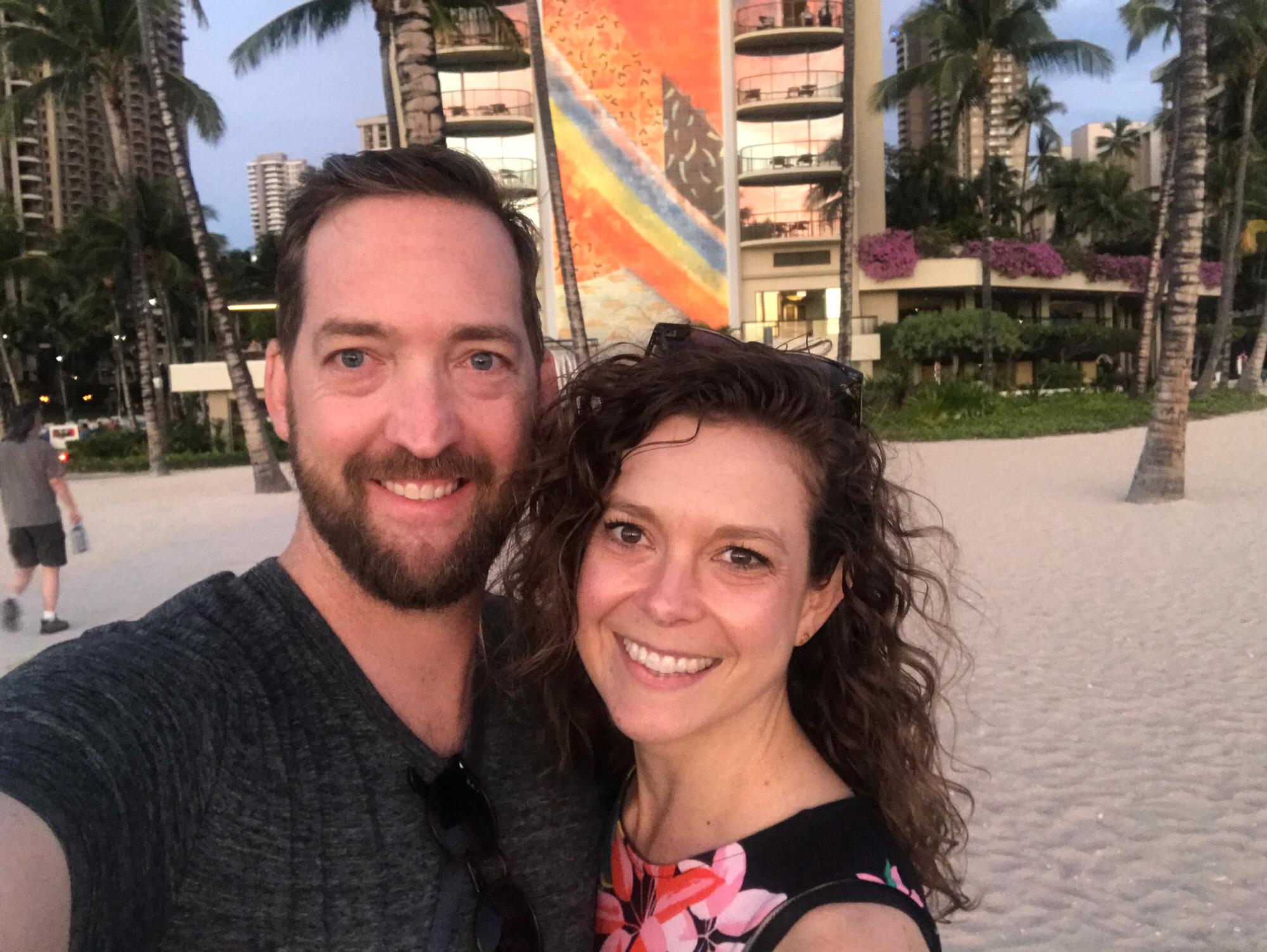 sunset in Honolulu