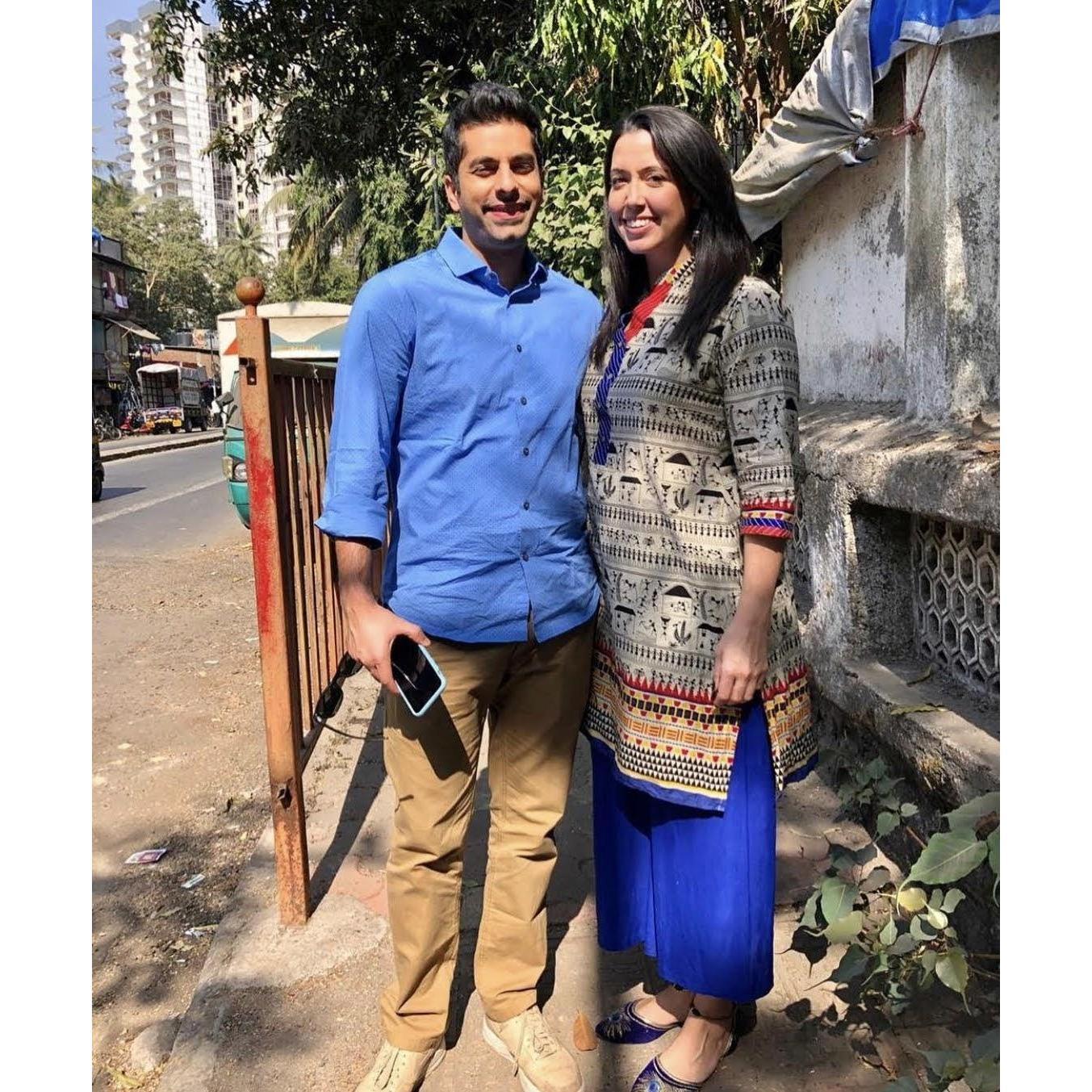 Stef visiting Maz in Mumbai, India Dec 2018