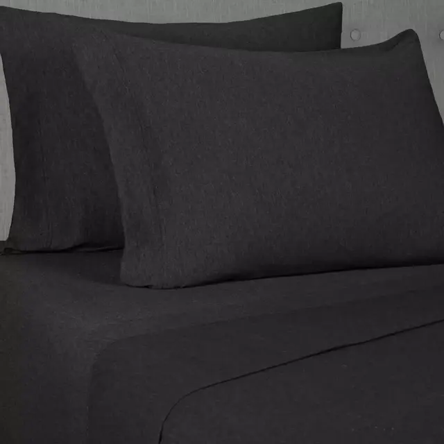 Simply Essential™ Jersey Standard/Queen Pillowcases in Dark Grey (Set of 2)