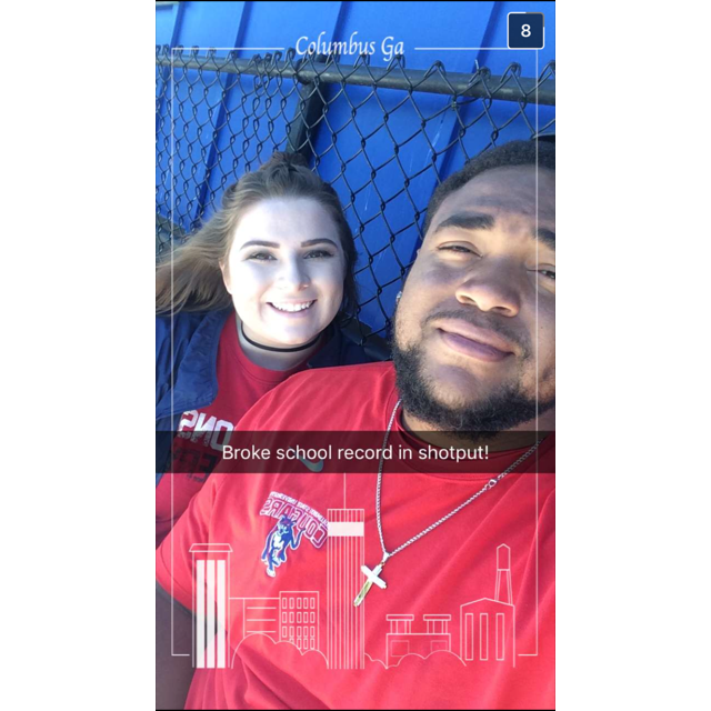 at his track meet