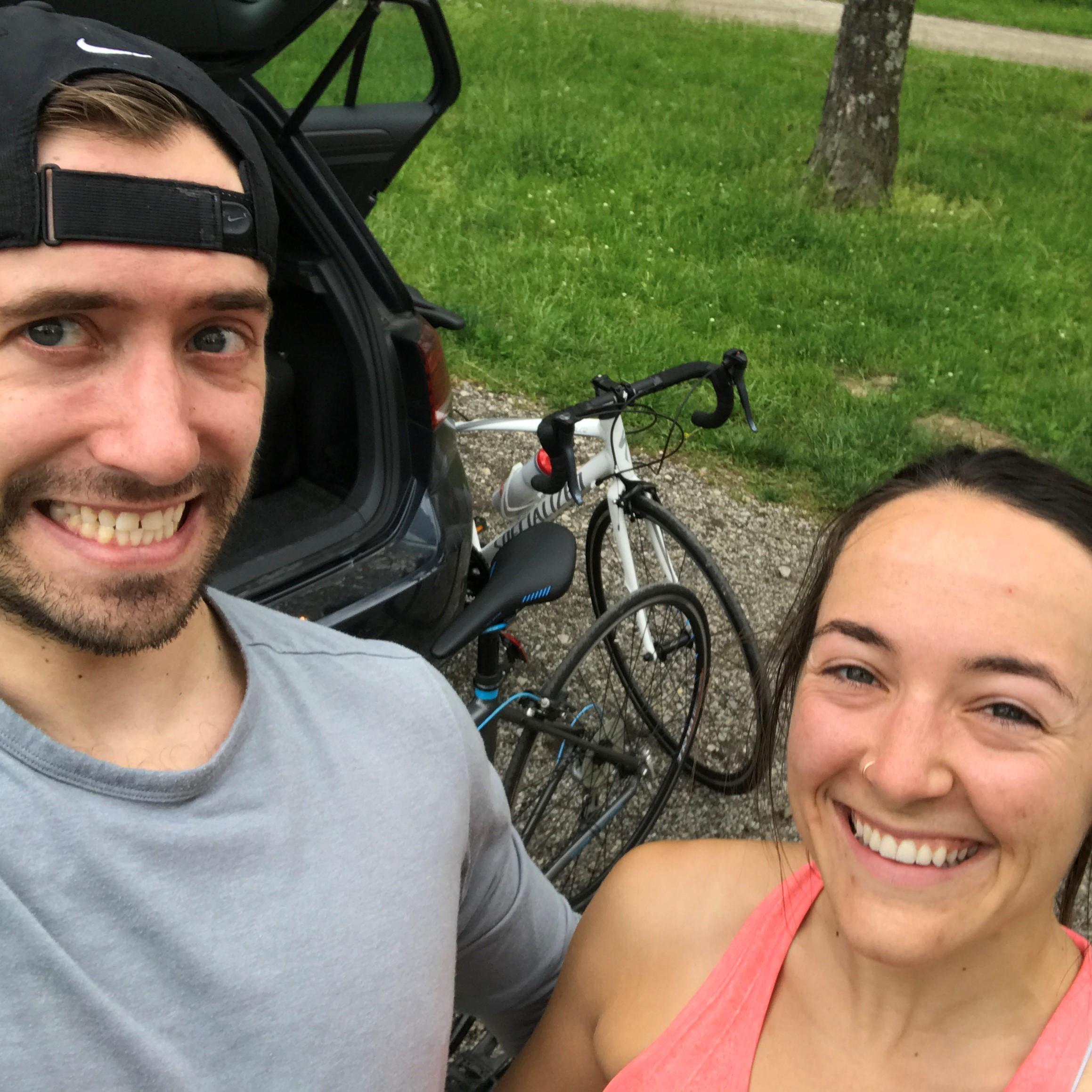 One of many bike rides.