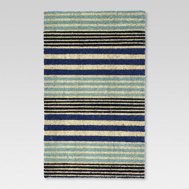 23" x 35" Cool Stripe Doormat Blue - Threshold™
