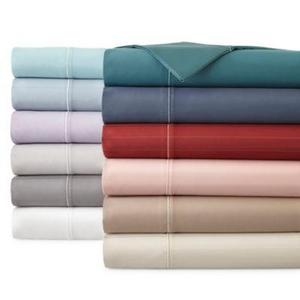 Royal Velvet Luxury 600tc Sateen Wrinkle Free Sheet Set in Quarry Blue