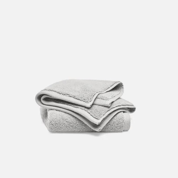 Brooklinen Super-Plush Turkish Cotton Washcloths, Pewter