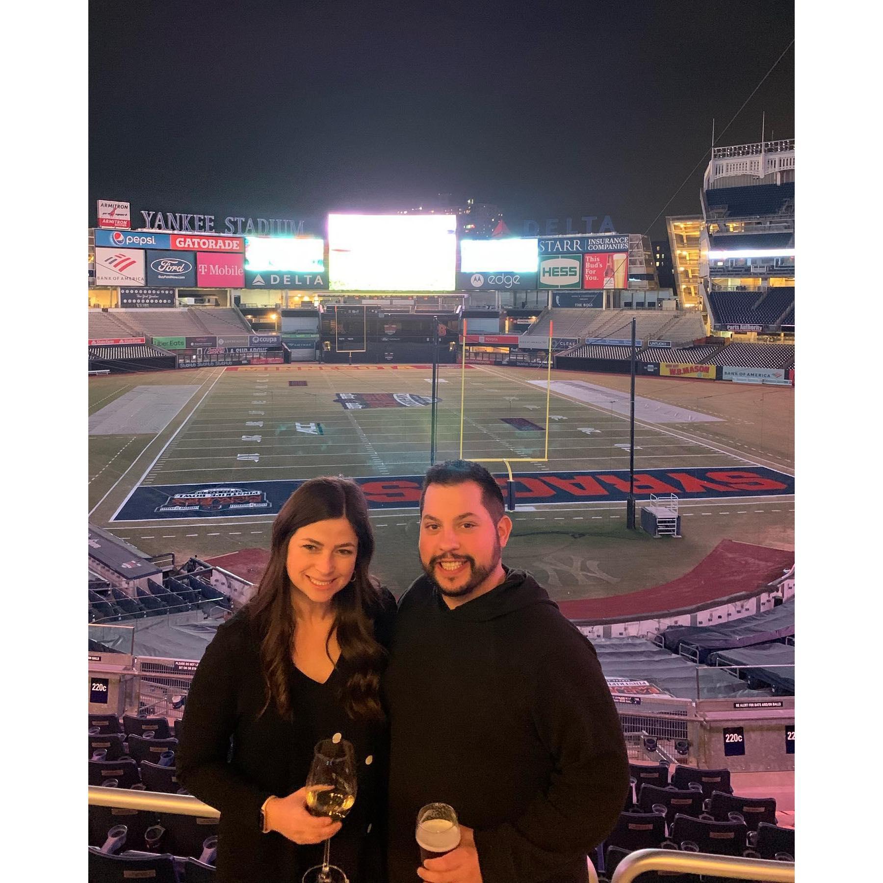 New York for the Bowl Game