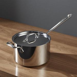 All Clad - All-Clad ® d3 Stainless Steel 4-qt. Saucepan with Lid
