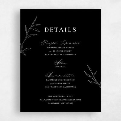 Black Wedding Enclosure - Ingrid