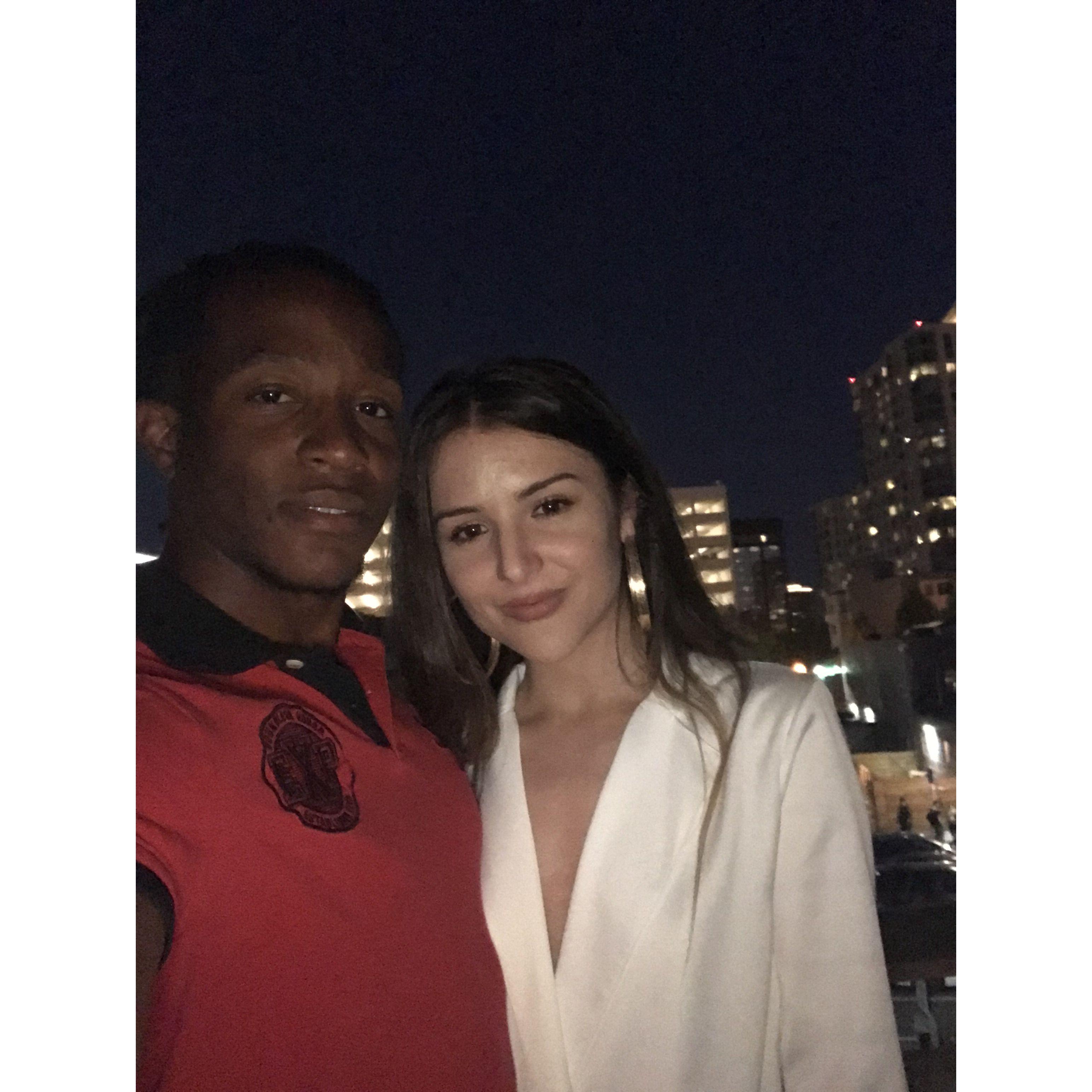 Throwback! June 2018 in Oakland, CA : One of our first photos together 🥰 I was 24 and Ky was 28.