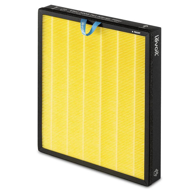 LEVOIT Vital 200S Pet Allergy Air Purifier Replacement, 3-in-1 True HEPA, High-Efficiency Activated Carbon Filter, Vital 200S-RF-PA (LRF-V201-YUS), 1 Pack, Yellow