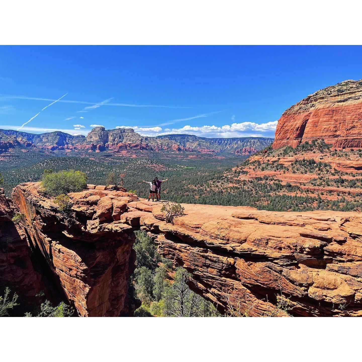 Hiked Devil's Bridge during a summer midday then melted... [Sedona, AZ]