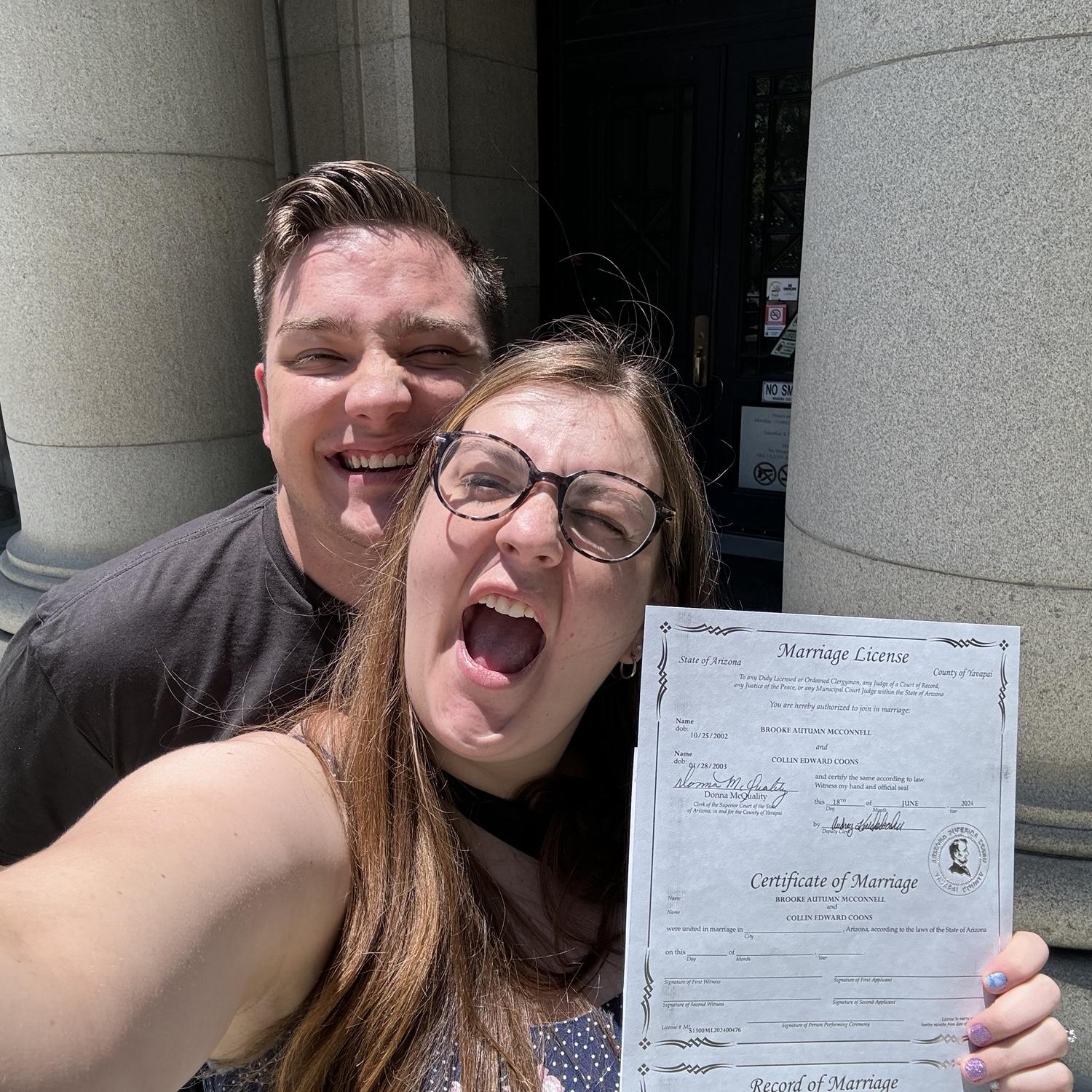 Marriage License!!