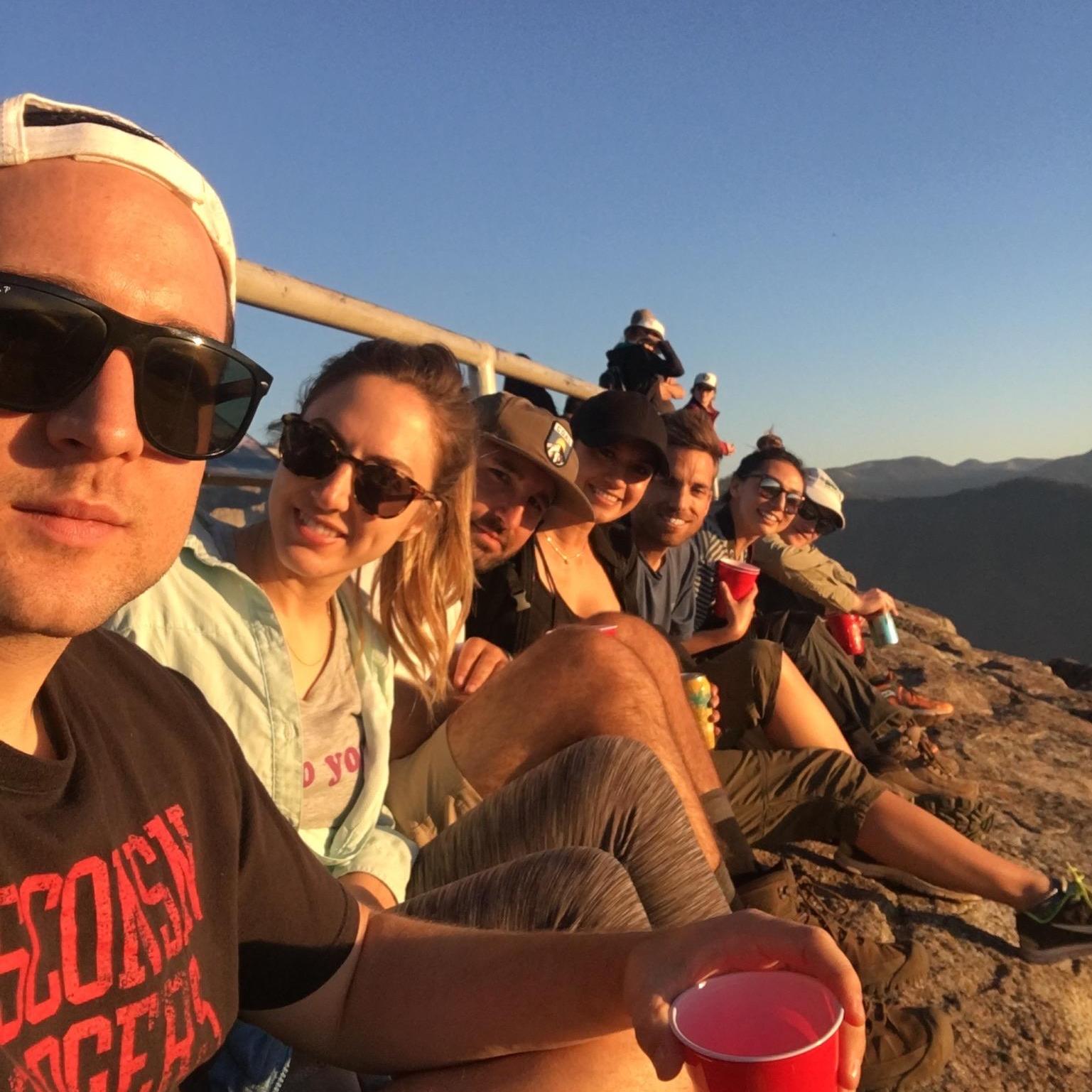 Trying not to fall off the mountain at Sequoia National Park!