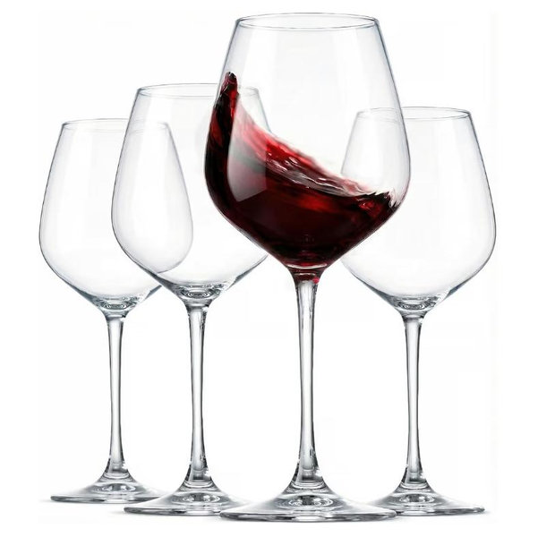 Paksh Novelty Set of 4 18oz Wine Glasses