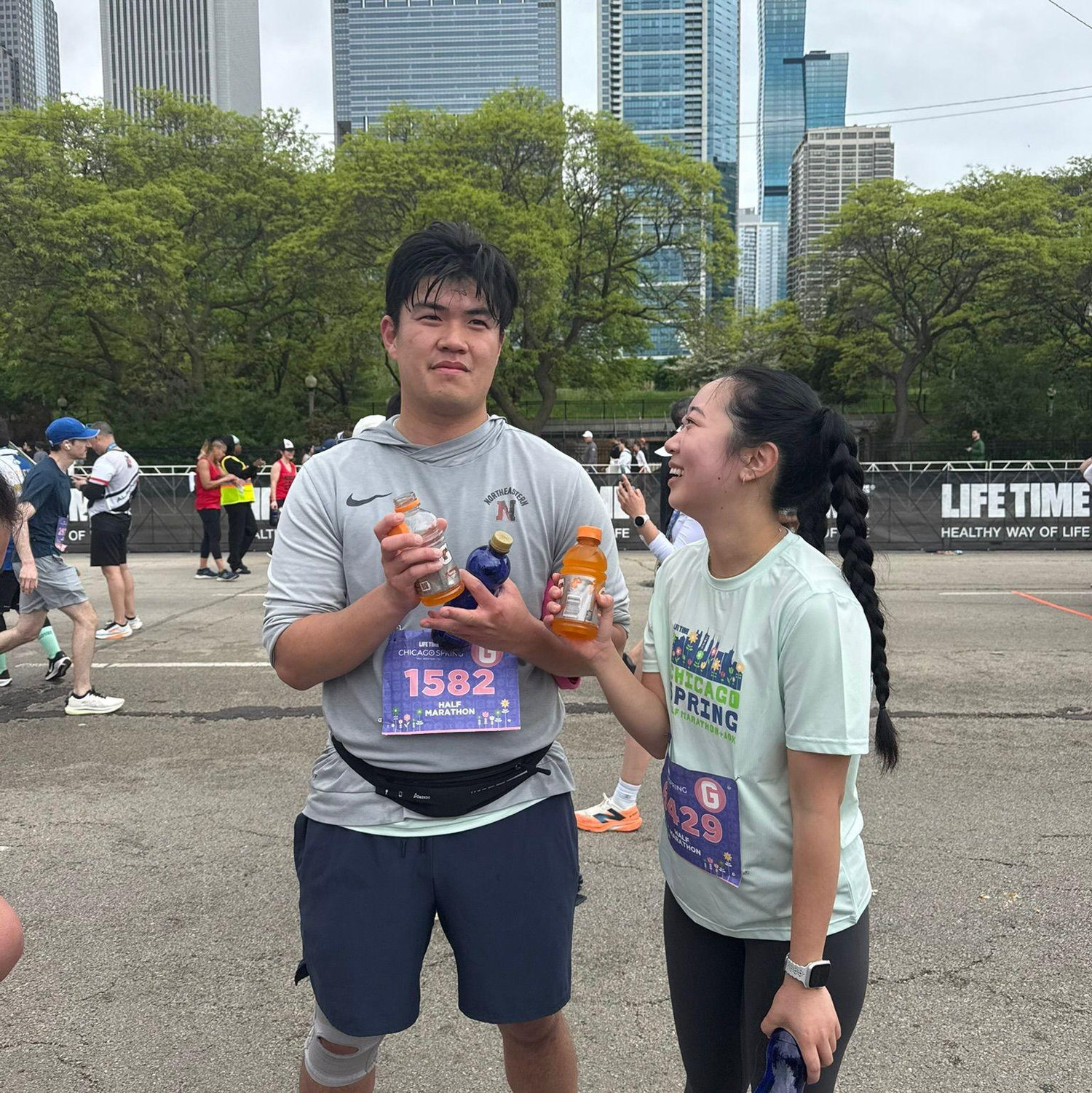 Somehow did a half-marathon together. It was straight to bed after this 05.18.25