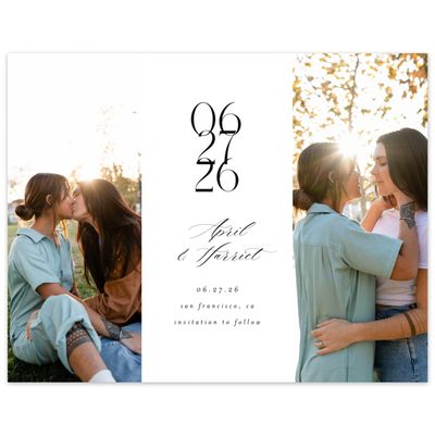 Multi-Colored Wedding Digital Save the Date - Aion Multiphoto