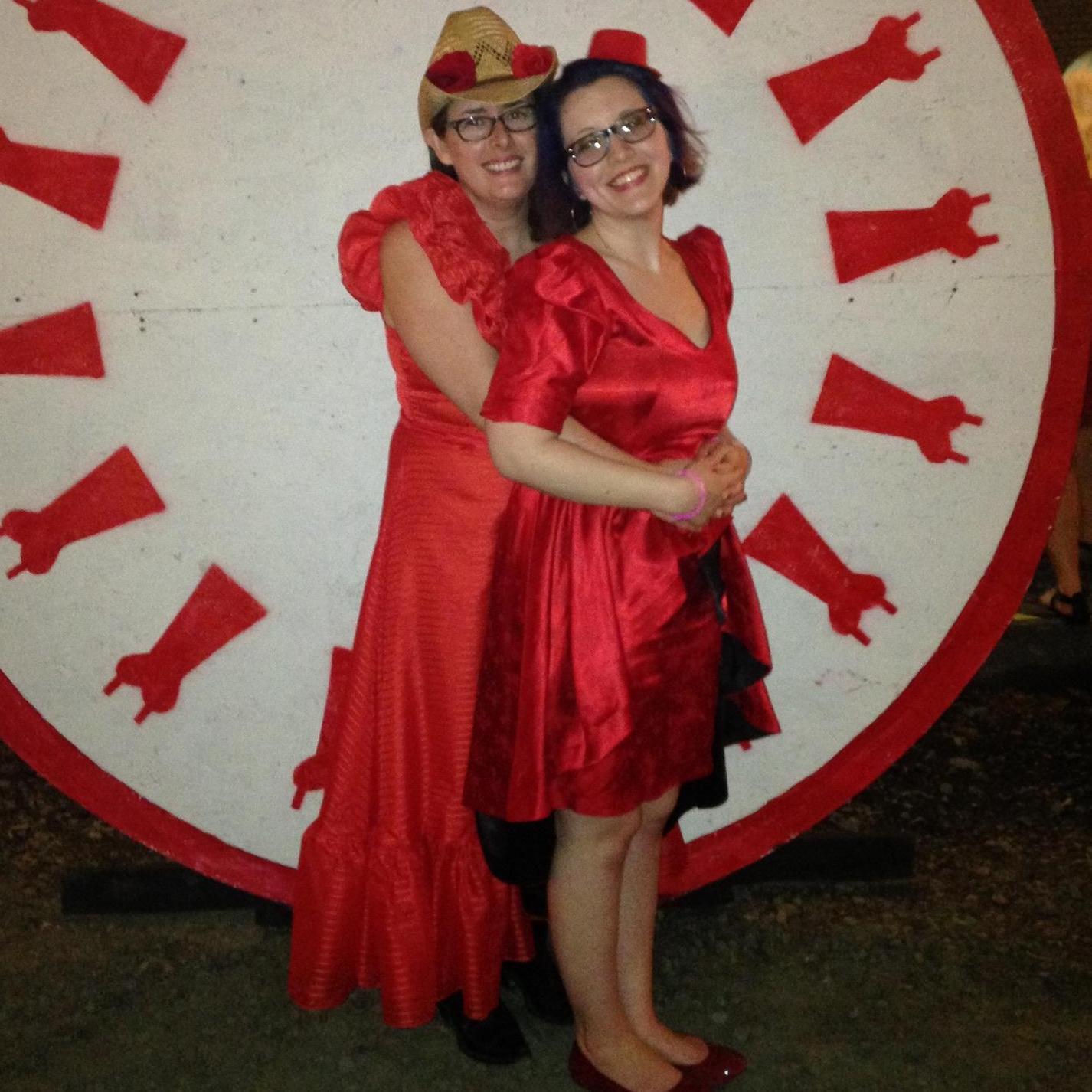 Under the Red Top at the Red Dress Party