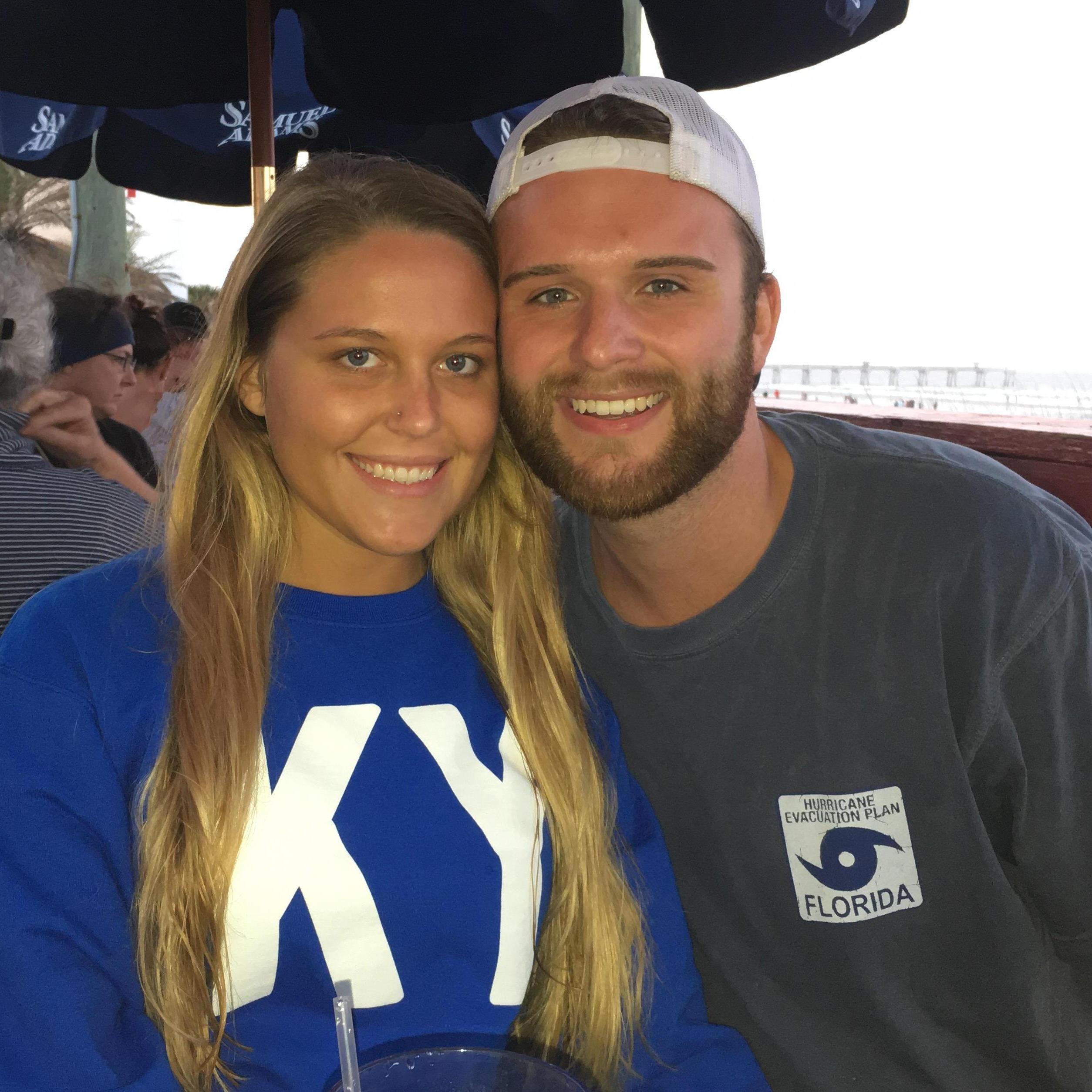 Brandon's all time favorite photo of us, New Year's Day 2017