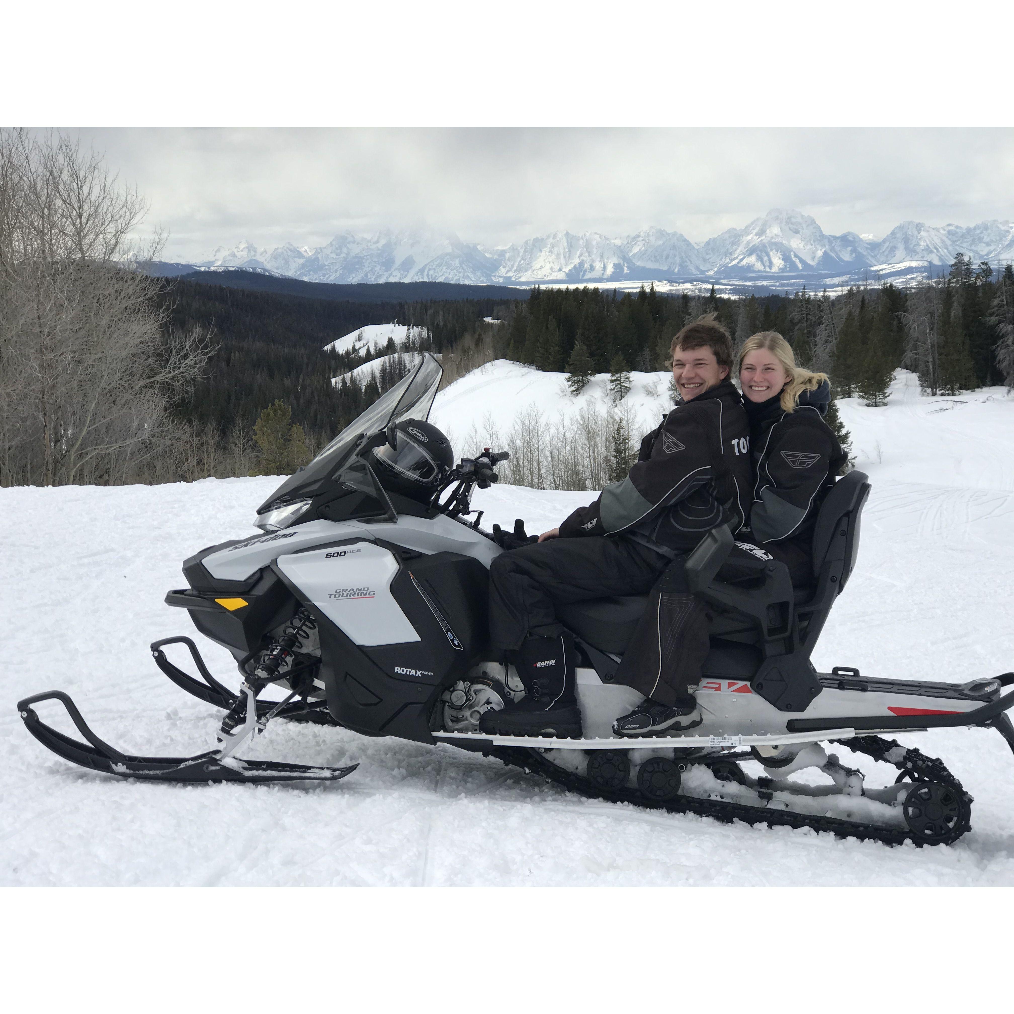 Snowmobiling in Jackson Hole, WY 2020!