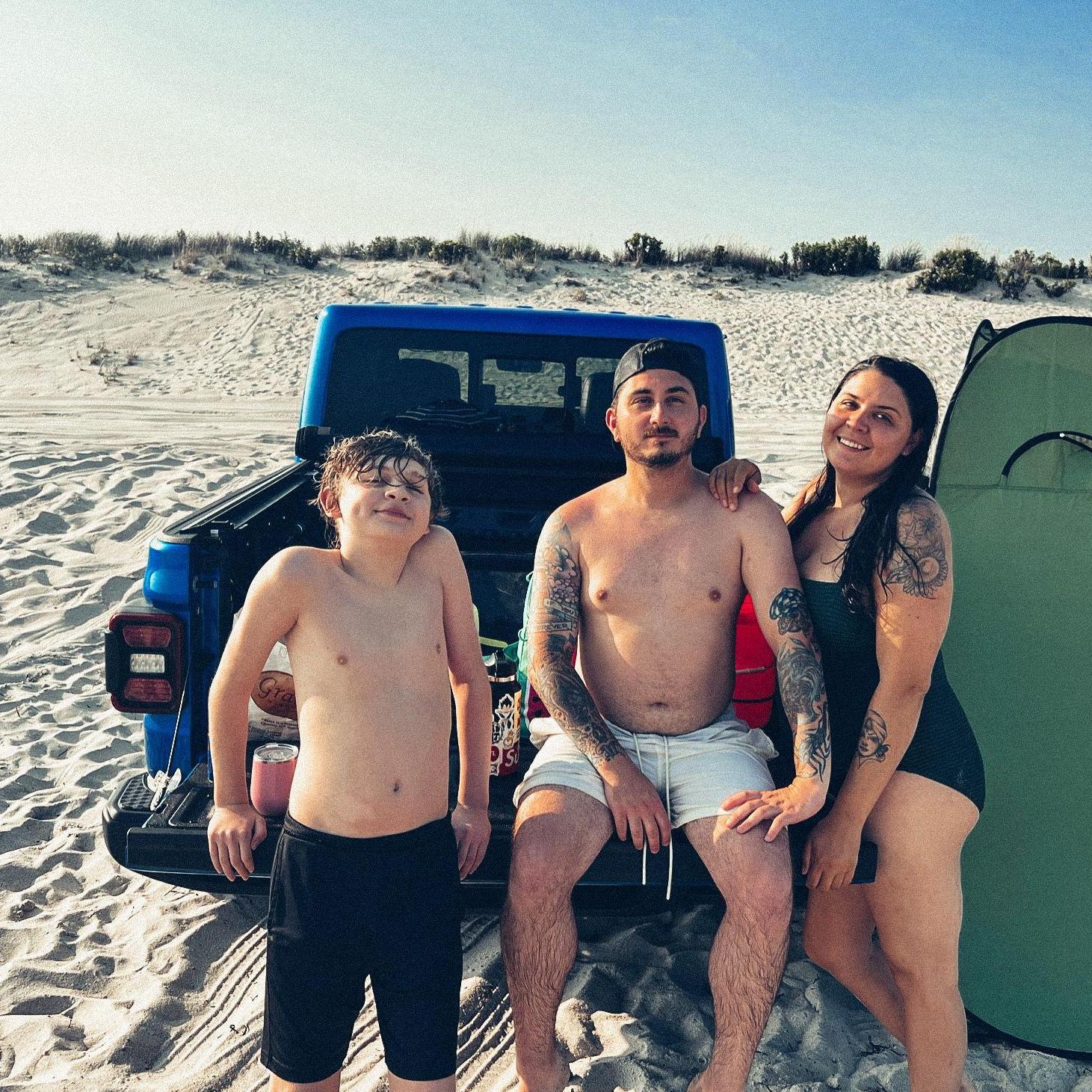 Family day at Democrat Beach