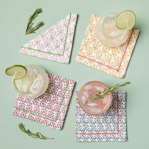 Jubilee Bouquet Cocktail Napkins Set of 4