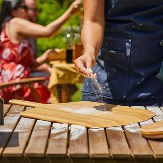 Bamboo Pizza Peel and Serving Board