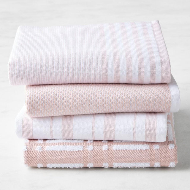 Williams Sonoma Super-Absorbent Multi-Pack Towels, Set of 8, Dusty Rose
