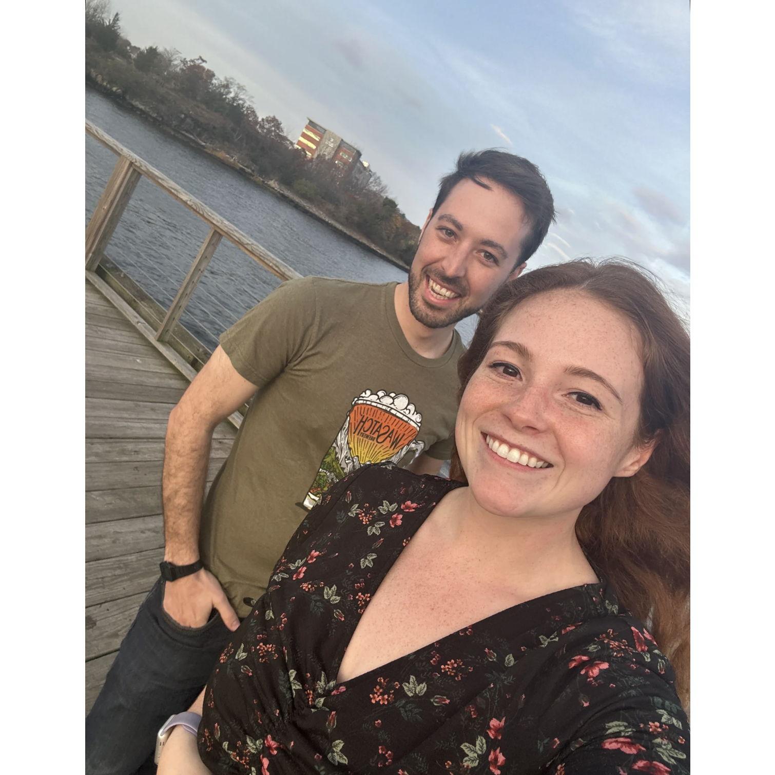 Our first photo on our first date!