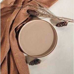 Rimmed & Flat Dinner Plates - Set of 6 - Chai
