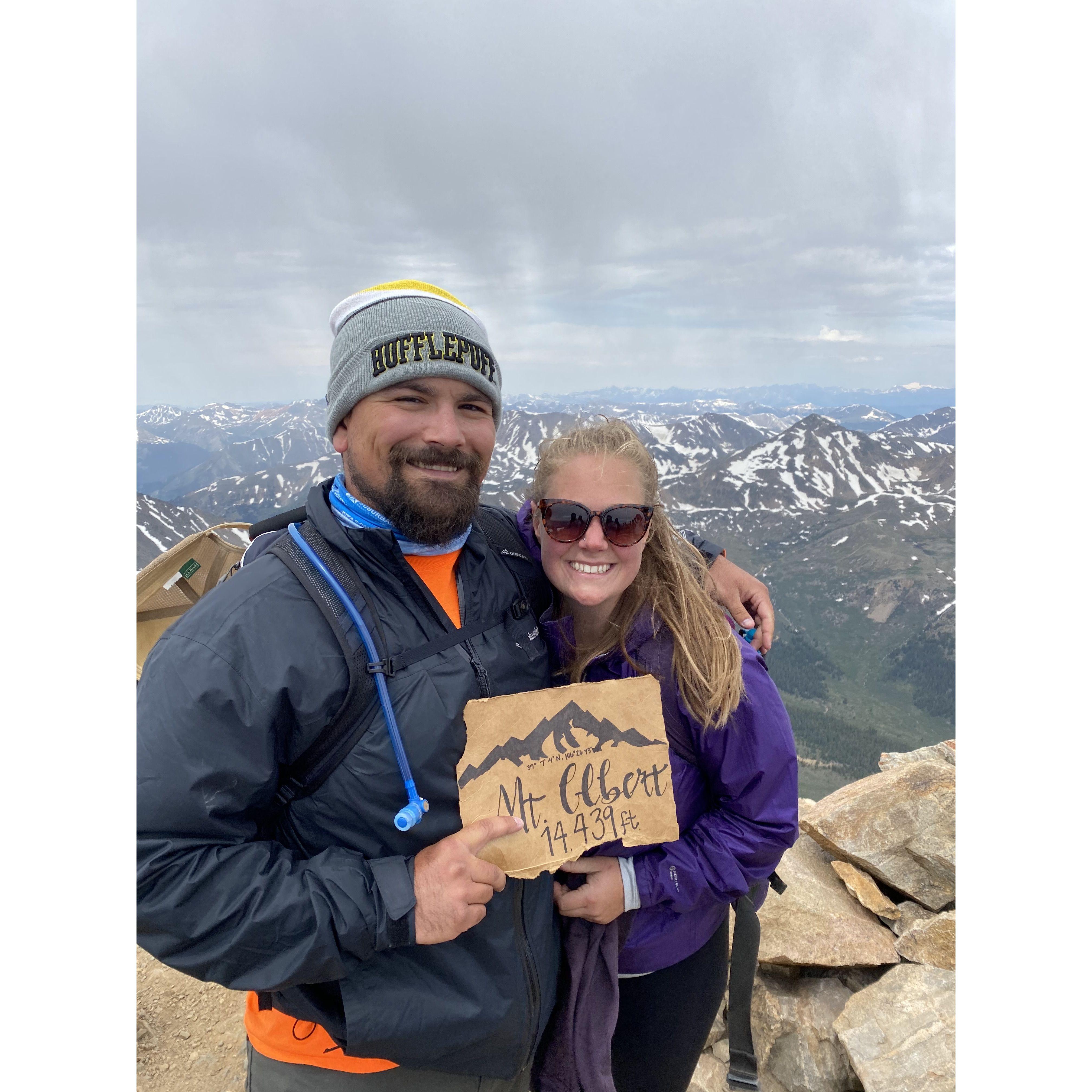 First 14er climbed together