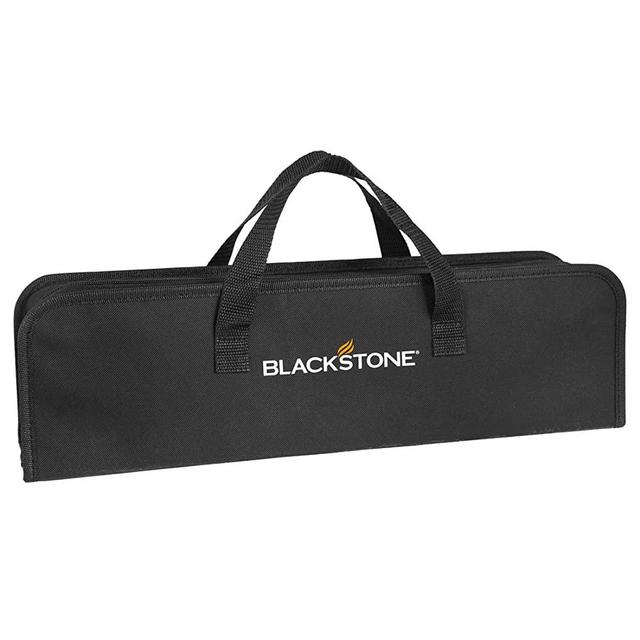 Blackstone 5481 Tabletop 5 Piece Griddle Tool Kit- Outdoor Indoor Grill BBQ Utensils Cooking Accessories, 2 Stainless Steel Spatulas, 1 Classic Tong, 16Oz Squeeze Bottle, 1 Portable Carry Bag