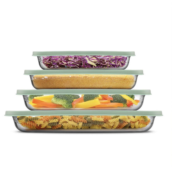 Borosilicate Glass Oven Dishes with Airtight Lids