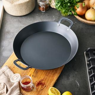 Bobby Flay Carbon Steel Paella Pan with Side Handles