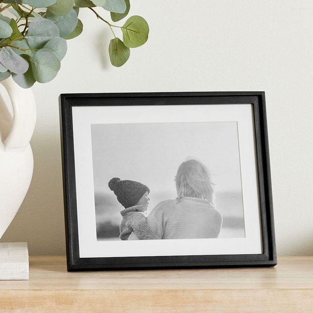 Beveled Wood Gallery 11"x13" Overall, 8"x10" Insert - Black