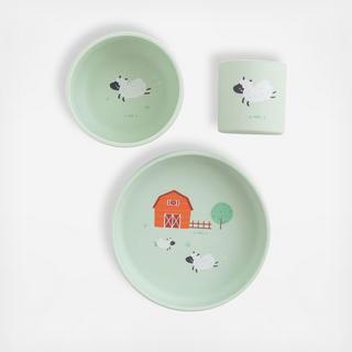 Funny Farm Foodie 3-Piece Feeding Set