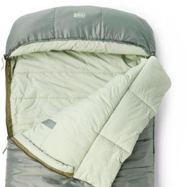 REI Co-op Siesta Hooded 20 Sleeping Bag - Stone Green
