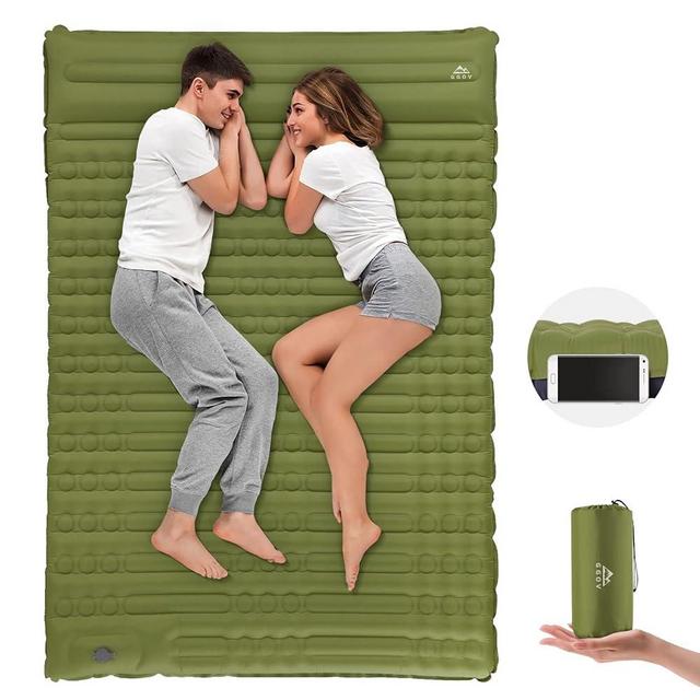 GGOV Camping Sleeping Pad, Extra Thickness 4.7 Inch Inflatable Sleeping Mat Lightweight Waterproof Camping with Built-in Pump Air Mattress for Backpacking, Hiking, Tent, Traveling