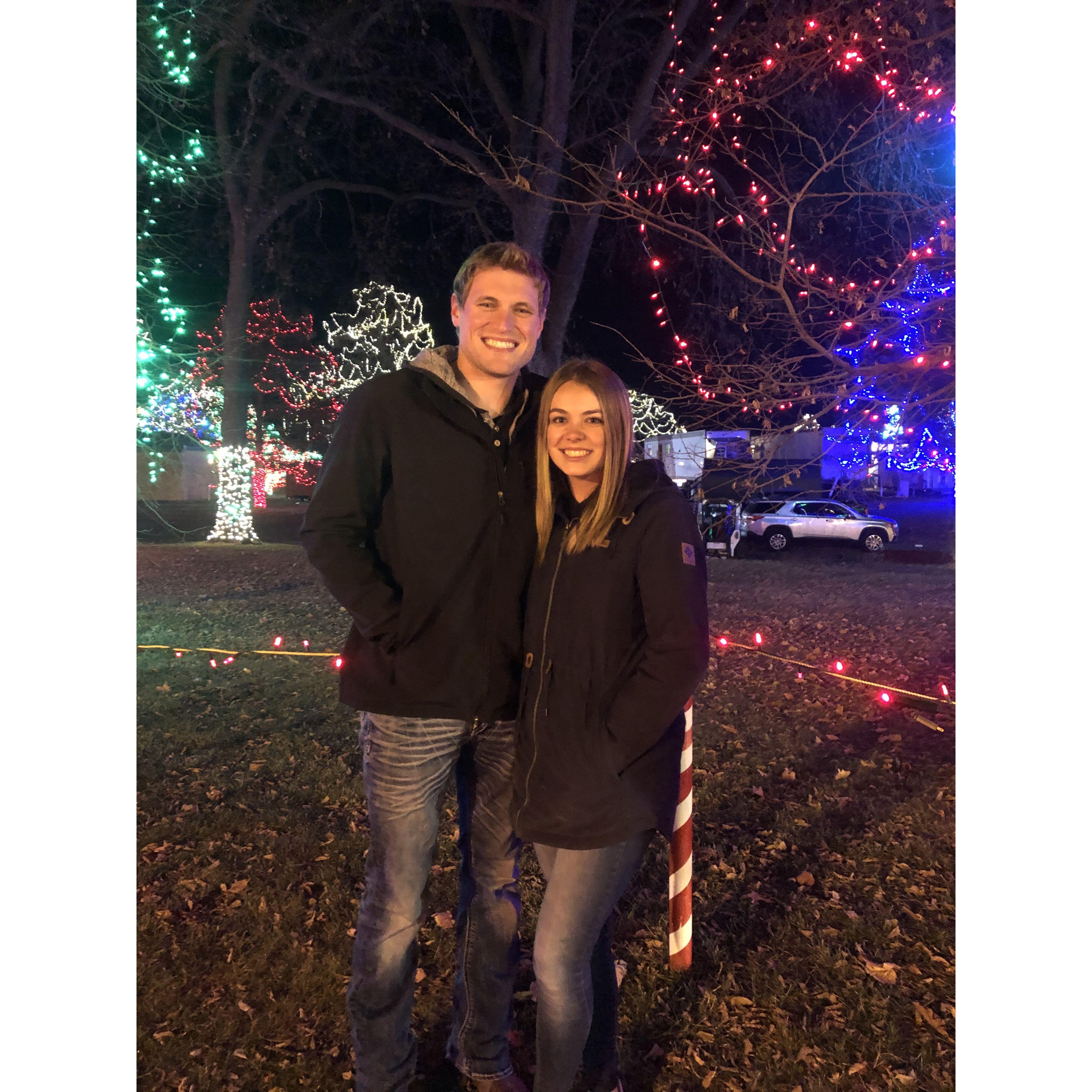 12/4/2020: Noah visited me in La Crosse and we went to the rotary lights