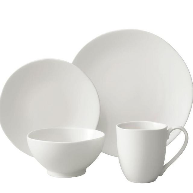 Fortessa Heirloom Stoneware 16-Piece Dinnerware Set - Linen