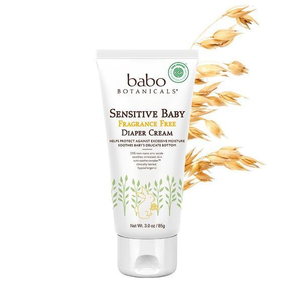 Sensitive Baby Zinc Diaper Cream - Fragrance Free - 3 oz.