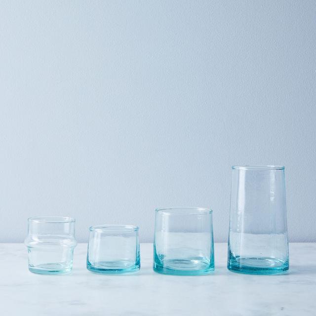 Handblown Moroccan Tall Glasses (Set of 6)