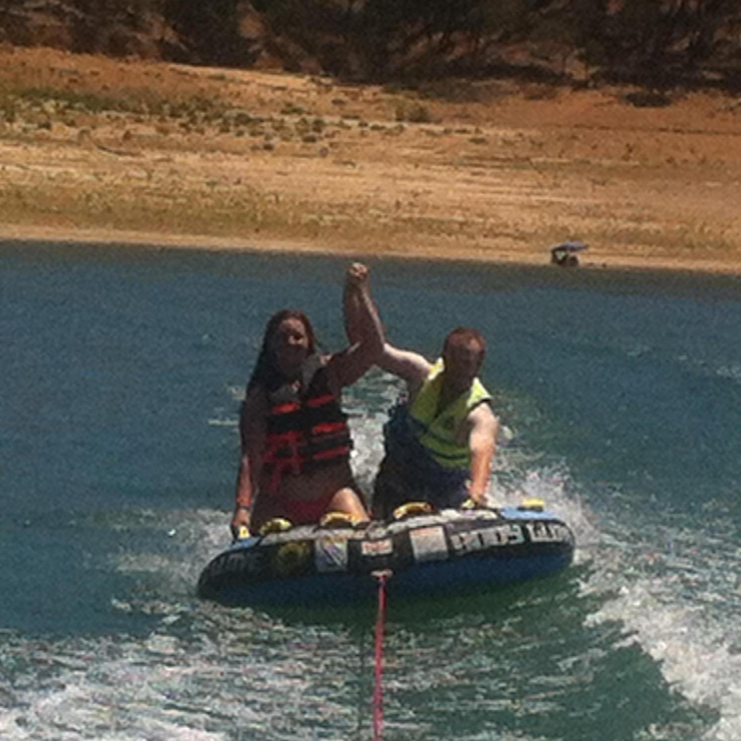 Tubing in Lake Nacimiento